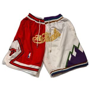 Just Don Men's Hardwood Classics 1997 Bulls vs Jazz NBA Finals Shorts M